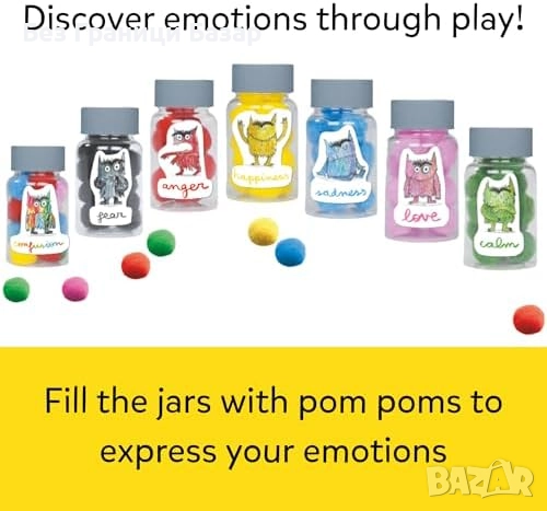 Нов Образователен комплект за емоции с 10 активности за деца 3+ години, снимка 4 - Образователни игри - 51587323