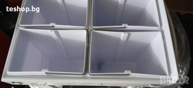 Бял кош за еднократни отпадъци за монтаж в шкаф под мивка Relaxdays, снимка 10 - Органайзери - 53652274