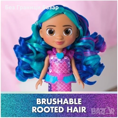 Нова Gabby's Dollhouse кукла Габи Русалка + аксесоари от филма за деца, снимка 7 - Кукли - 51500137