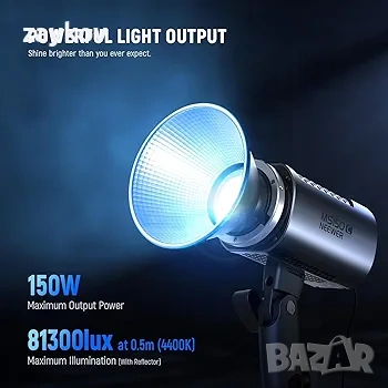 NEEWER MS150C 150W RGB COB видео лампа с 2.4G/приложено дистанционно управление, снимка 2 - Лед осветление - 54057061