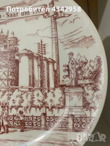 J. Kronester. Vintage. Чиния за стена. 1969-1990г., снимка 4 - Антикварни и старинни предмети - 50235299