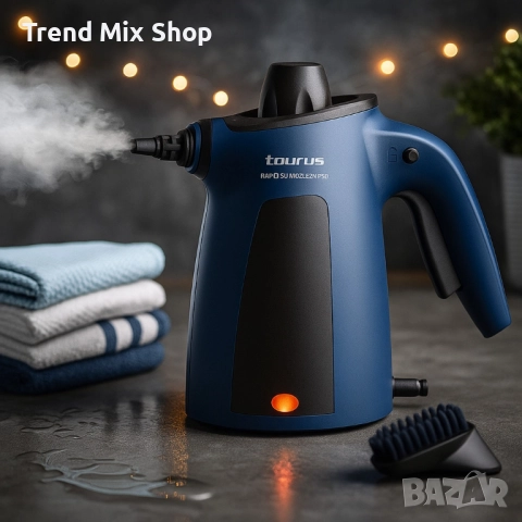 Парочистачка Taurus Rapidissimo Clean Pro -1050W, 3.5 bar, 9 аксесоара, снимка 3 - Парочистачки и Водоструйки - 51697077