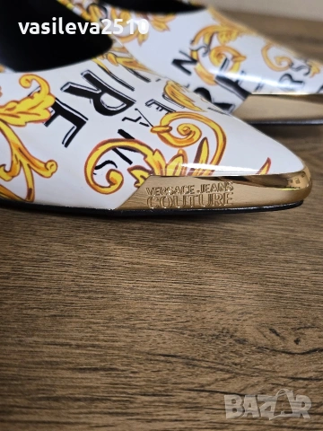 Versace Jeans Couture оригинални нови дамски обувки на ток , снимка 10 - Дамски обувки на ток - 53892519