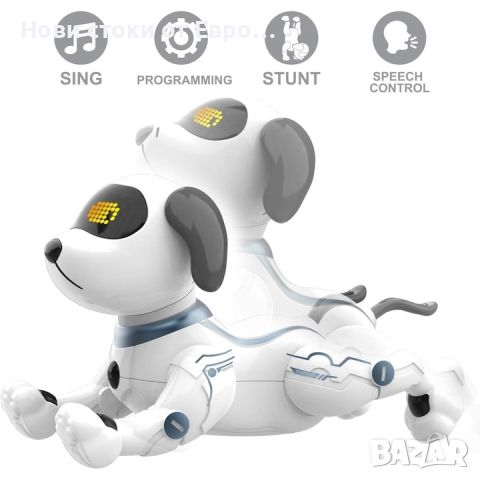NYTRO Stunt Dog Интелигентно дистанционно управление Играчка каскадьор робот, 3 муз.танца, 7 акроб.,, снимка 7 - Електрически играчки - 45998329