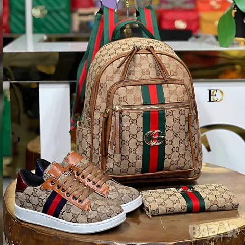 дамски маратонки, раница и портмоне gucci tommy hilfiger fendi , снимка 6 - Маратонки - 46859700