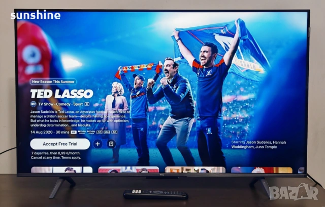Телевизор TCL QLED 43C655 43" Smart Google TV, 4K Ultra HD Гаранция