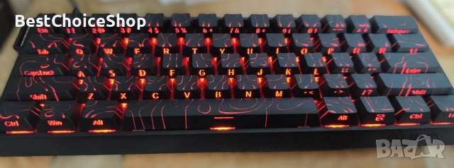 Гейминг AULA WINGO60 Magnetic Switch 61-key механична клавиатура, снимка 7 - Клавиатури и мишки - 54093416