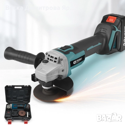 Акумулаторен безчетков ъглошлайф IF Tools AG03 – 36V, 2×4.0Ah батерии, комплект в куфар, снимка 3 - Други инструменти - 51821269