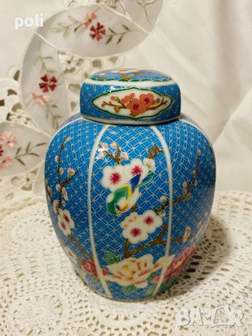 японски порцеланов буркан , снимка 3 - Колекции - 51252539