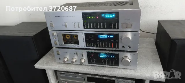 Усилвател Pioneer SA-620, дек Pioneer CT-520 и тунер Pioneer TX-720L, снимка 5 - Аудиосистеми - 49086975