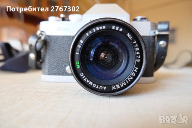 Hanimax Camera & Hanimax 28mm f2.8 Lens. M42 Mount, снимка 3 - Фотоапарати - 53799949