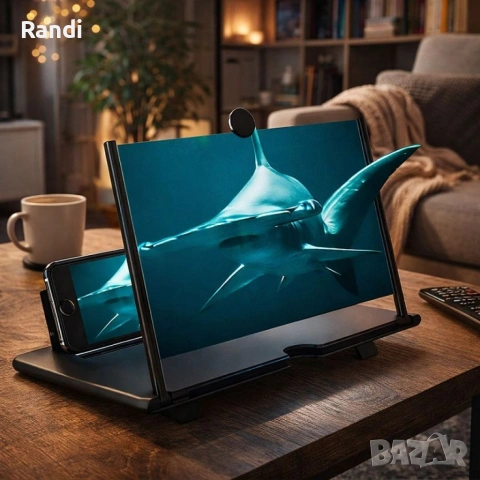 3D Увеличителен екран за смартфон с 5x мащабиране, снимка 3 - Резервни части за телефони - 53452390