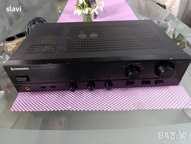 Усилвател Pioneer A-202 , снимка 7 - Ресийвъри, усилватели, смесителни пултове - 53400812