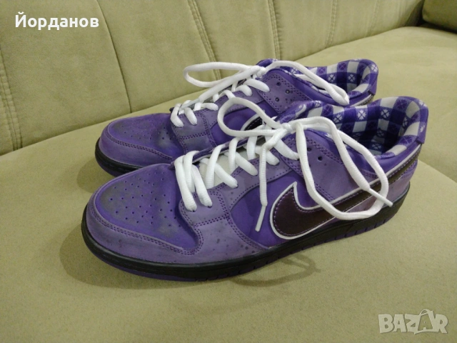оригинални кецове Nike SB Dunk Purple Lobster , снимка 4 - Кецове - 53521928