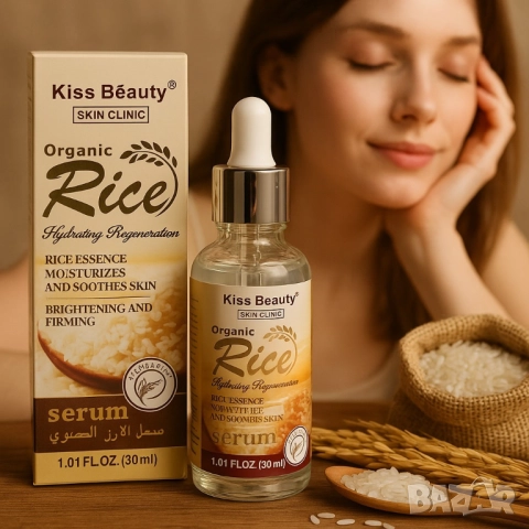 Органичен серум с оризова есенция Kiss Beauty Rice Serum, снимка 5 - Други - 51968402