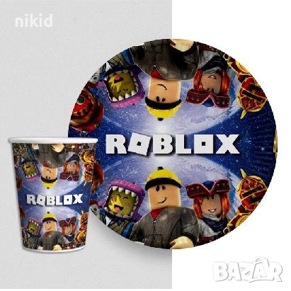 Роблокс roblox 8 бр картонени чаши парти рожден ден, снимка 2 - Чаши - 40582421