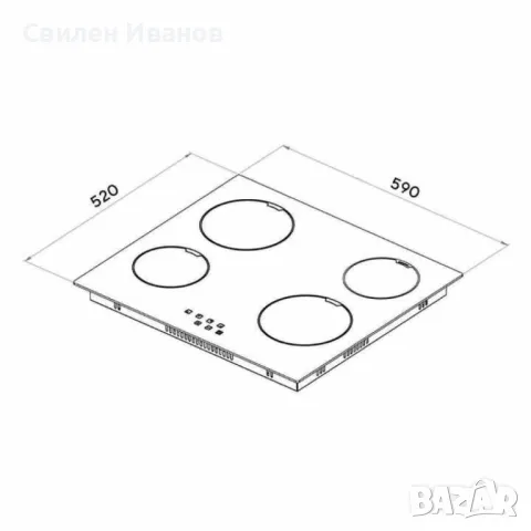 Плот за вграждане - инфрачервен 4 плочи, снимка 5 - Котлони - 46915633