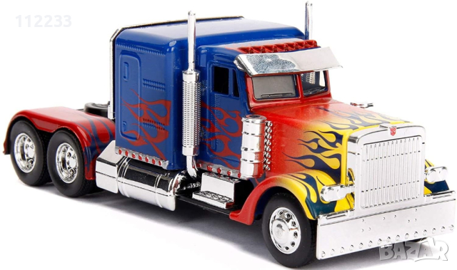 Метален камион Transformers T1 Optimus Prime 1:32, снимка 1 - Коли, камиони, мотори, писти - 44956202