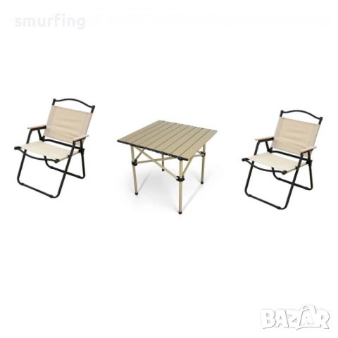 ПРОМО! Комплект къмпинг маса + 2 стола, къмпинг сет