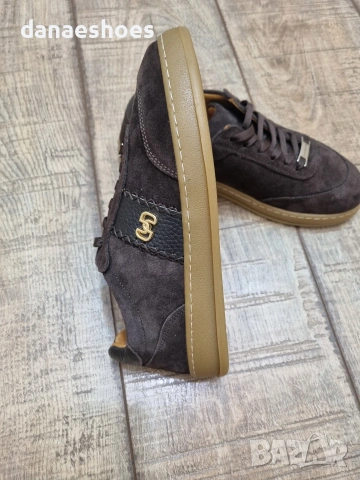 Дамски спортни обувки от естествен велур в шоколадов цвят , снимка 3 - Дамски ежедневни обувки - 53890438