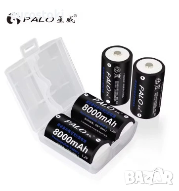 Комплект универсално зарядно устройство за 8AA/AAA или 4C/D батерии + 4 броя акумулаторни батерии PA, снимка 2 - Друга електроника - 53397082