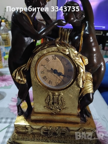 Фигуративен,античен,каминен часовник., снимка 9 - Антикварни и старинни предмети - 53523622