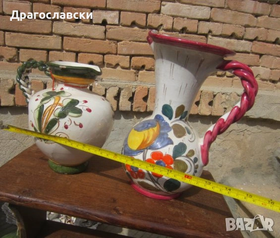 керамика керамична ваза / стомна и Глазиран Битов зелен Керамичен Съд с Капак, кутия, керамика ваза, снимка 6 - Кутии за храна - 10689741