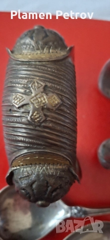 Колекционерска чиния сребърни лъжички и рогатки , снимка 6 - Колекции - 28403331