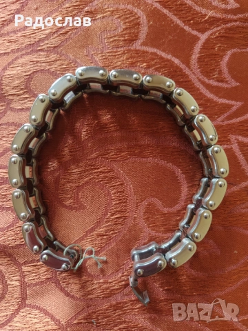 мъжка гривна от медицинска стомана , снимка 2 - Гривни - 53929535