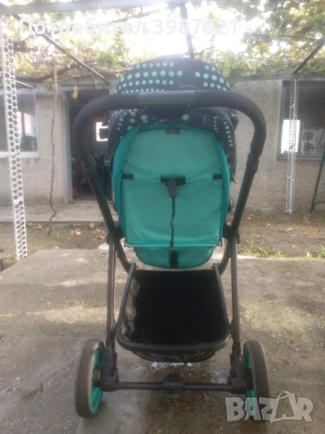 Детска комбинирана количка 2в1 Cangaroo - Rachel, тюркоаз, снимка 7 - Детски колички - 51488014