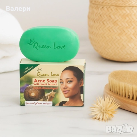 Сапун против акне с охлювна слуз – Дълбоко почистване и заличаване на белези