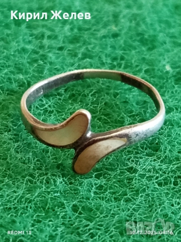 Артистичен арт нуво стил сребърен пръстен стилен 18171, снимка 2 - Пръстени - 52717655