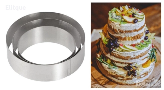 Комплект 3 броя мини рингове, Кръг, Размери: Ф 12 Х 6 см, Ф 10 х 6 см и Ф 8 х 6 см