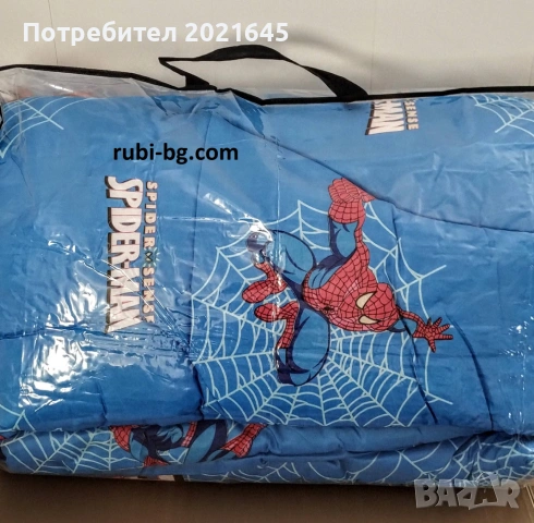 Спален комплект за единично легло с олекотена , снимка 2 - Спално бельо и завивки - 53154672