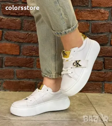 Дамски бели кецове  CK /VL61z