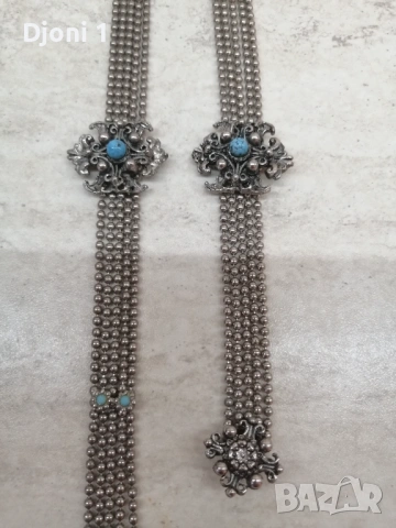 Дамски винтидж сет с тюркоаз , снимка 8 - Антикварни и старинни предмети - 53643867