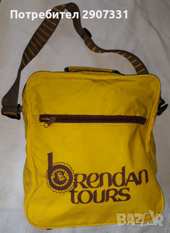чанта Brendan Tours. 1980-1990, снимка 4 - Чанти - 44996596