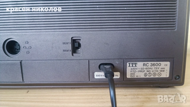 ITT RC-3600, снимка 5 - Радиокасетофони, транзистори - 53746747