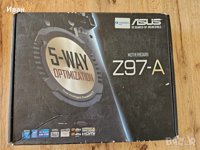 Дъно asus z97-a с процесор intel i3 и рам kingston, снимка 7 - Дънни платки - 52788562