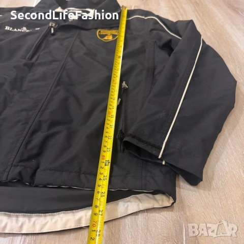Мъжко яке Lamborghini Automobili Blancpain, размер S, черно, с цип по цялата дължина, водоустойчиво, снимка 5 - Якета - 53100462