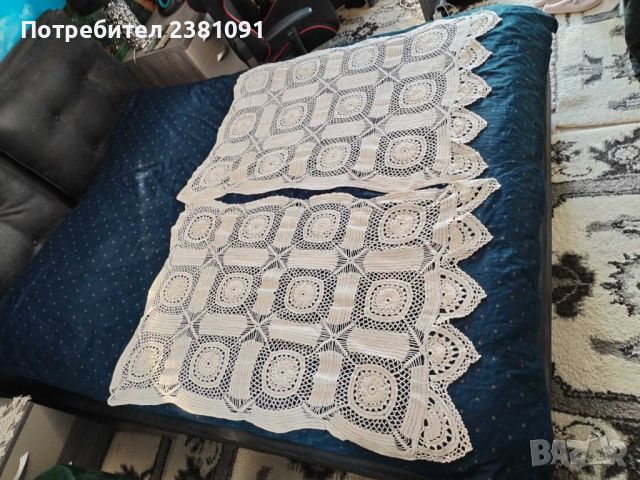 Покривки и карета плетени на една игла и покривки за легла, снимка 11 - Покривки за легло - 44356301