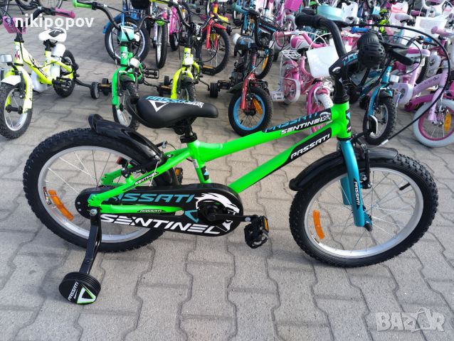 PASSATI Алуминиев велосипед 18" SENTINEL зелен, снимка 2 - Велосипеди - 45489871