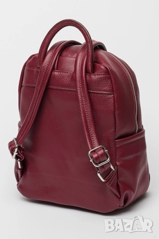 Antonia Moretti Кожена раница с двупосочен цип , снимка 4 - Раници - 51899280