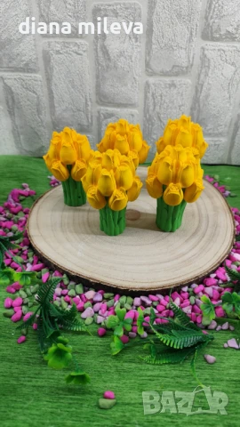 Лалета от гипсокерамика!, снимка 5 - Декорация за дома - 51133129