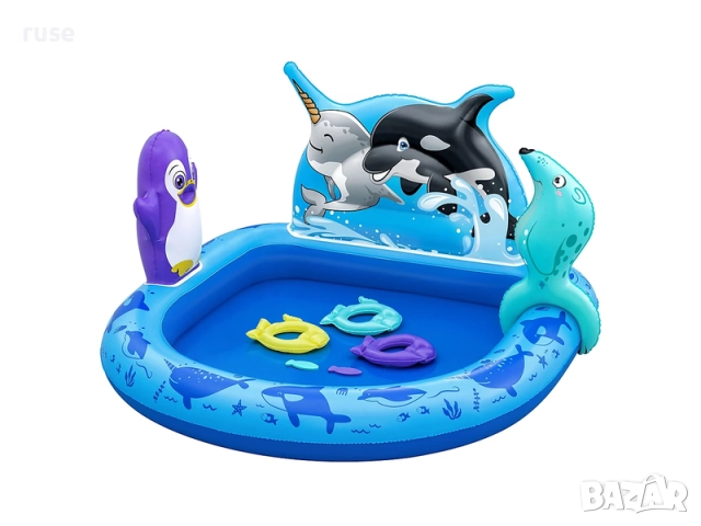 НОВИ! Детски надуваем басейн център Bestway Polar Pals , снимка 2 - Други - 52402623