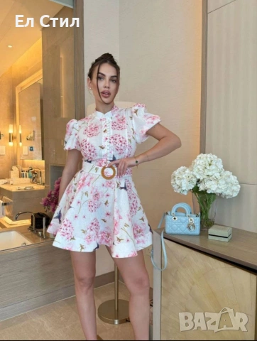 ✨🔥🔥🔥 👍 ✨𝗣𝗿𝗶𝗰e :31 € НА ЕДРО ✨𝗦ı𝘇𝗲: S MM L XL 📌5 бр, снимка 9 - Рокли - 53759898