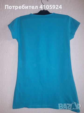 MROTTO WOMAN женска тюркоазена тениска, снимка 2 - Тениски - 45890243