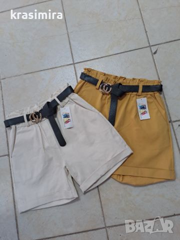 Къси панталонки в два цвята , снимка 1 - Къси панталони и бермуди - 46448462
