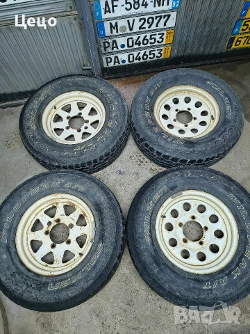 Джанти с гуми за Витара,Самурай,Фероза,Уаз,Лада Нива и др.