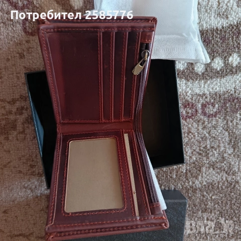 Мъжки портфейл кожа, снимка 5 - Портфейли, портмонета - 53161792